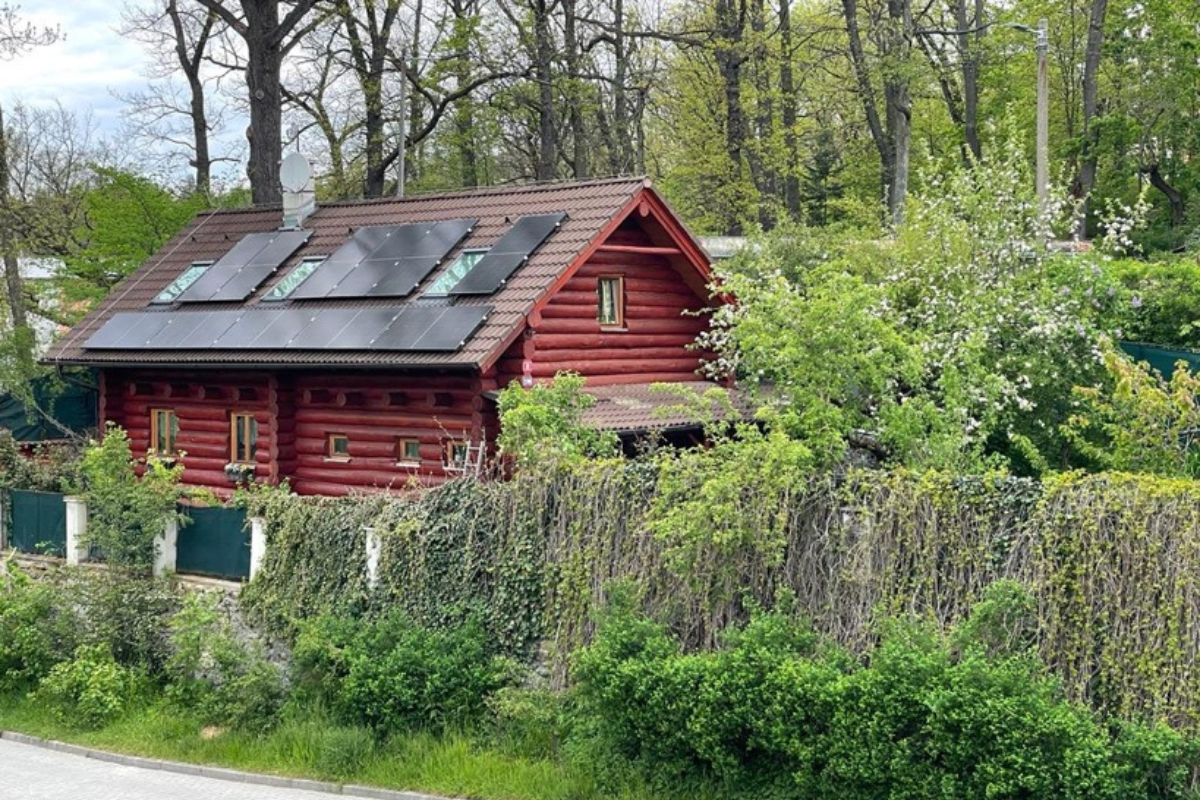 Ukázka střešní instalace